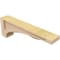 Ekena Millwork 3"W x 18"D x 6"H Thin Viola Rough Cedar Woodgrain TimberThane Corbel, Primed Tan CORUR03X18X06VIORCPR - alternate 2
